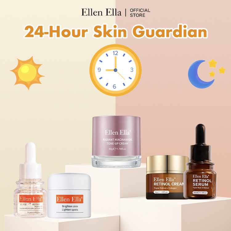 24-hour complete skin care routine-Whitening SunProtection and Anti-aging-Buy now get freebie